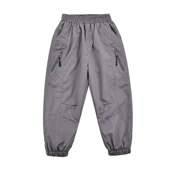 ANINEO Boys Pants Outdoor Windproof Rain Pants Kids Hiking Skiing Soft Trousers Teen Sports Play Casual Winter Thermal Snow Versatile Teenager Wear