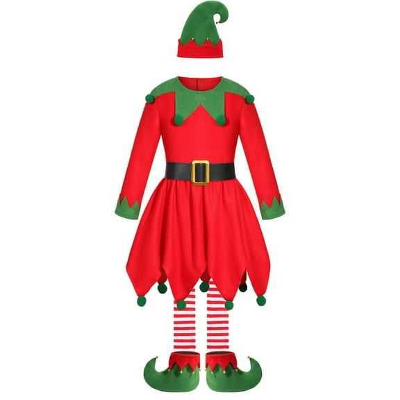 ANINEO Child Outfits Sets Girls Fairy Elegant Dress For Kids Party Pageant Performance Outfits Gown Long Sleeve Clothes Breathable