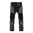 thumbnail image 1 of ANINEO Fashion Men Work Trousers Slim Straight Leg Snow Pants Solid Color Classic Male Slacks, 1 of 5