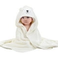 thumbnail image 1 of ANINEO Flannel Animal Hooded Soft Children's Hooded Cloak Cartoon Baby Coral Kids Bath Towel, 1 of 4