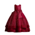 thumbnail image 1 of ANINEO Girls Christmas Dress Lace Flower Girl Wedding Prom Pageant Birthday Party Toddler Girl formal Dress, 1 of 5