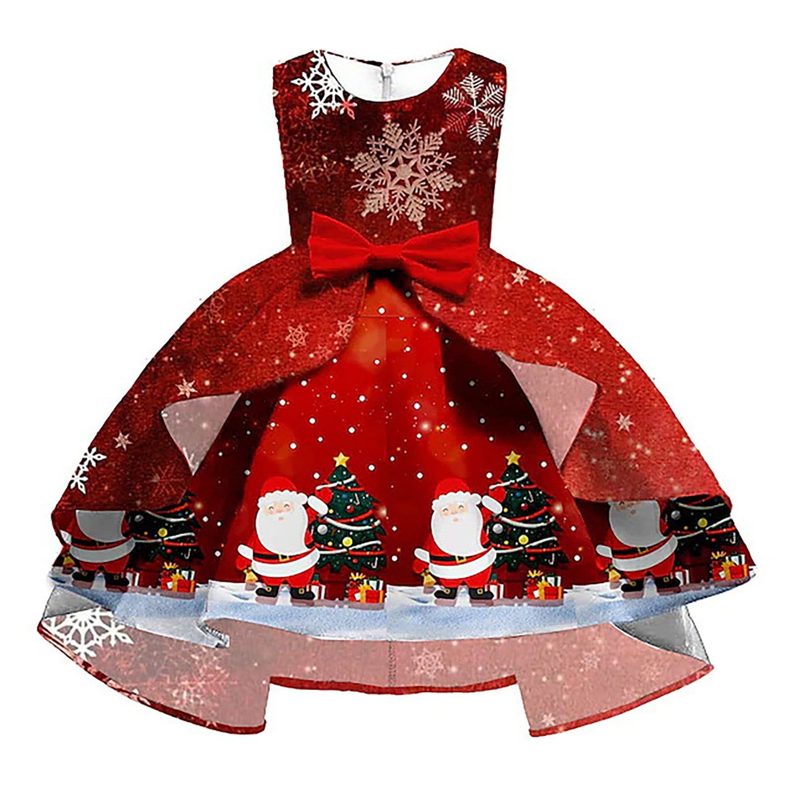 Girls Winter Party Dress Girls Christmas Comfortable Outfit