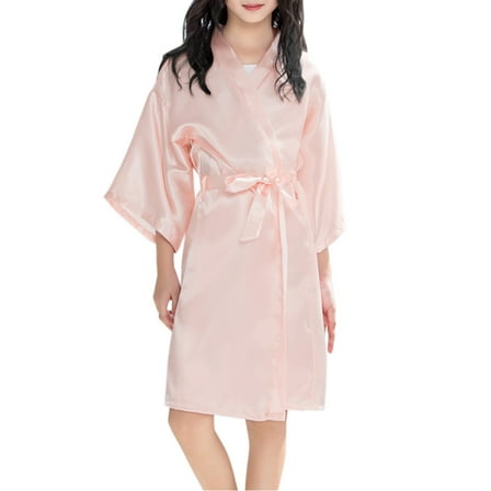 ANINEO Girls Fleece Hooded Robes, Kids Soft Fuzzy Bathrobe for Gifts, 2-11 Years