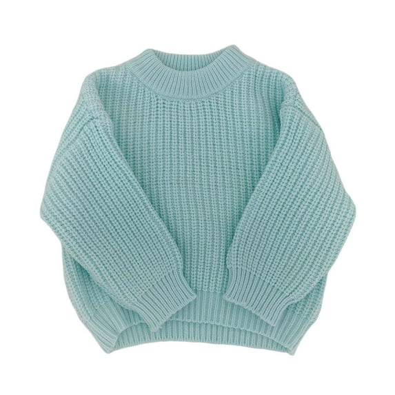 ANINEO Girls Long Sleeve Sweaters Soft Knit Pullover Winter Warm Kids Tops Casual Comfortable Round Neck Cute Teenager Clothing Cozy Tops Relaxed Fit Child Wear