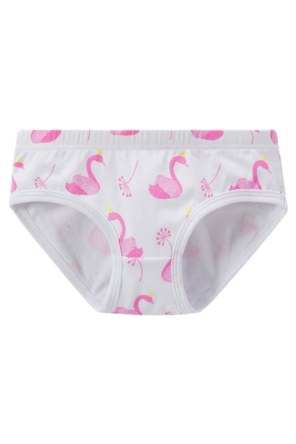 Girls Panties 1-Pack Children's Underpants Stretchy Underwear Cartoon Baby Adorable Undies