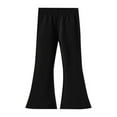 thumbnail image 1 of ANINEO Girls Solid Flare Leggings Kids Elastic High Waisted Bell Bottoms Yoga Pants with Pockets, 1 of 5