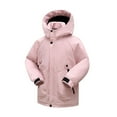 thumbnail image 1 of ANINEO Girls Winter Down Long Sleeve Jackets Warm Thickened Thermal Coats Windproof Cold Weather Outerwear For Teenager Kids Youth Holiday Child Wear, 1 of 8