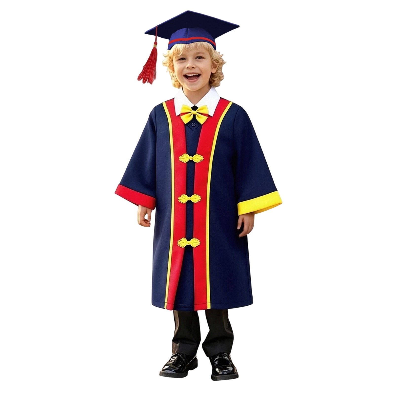 Commencement Robe ANINEO Graduation Gown And Cap For Kids Academic Formal Wear Childrens ...