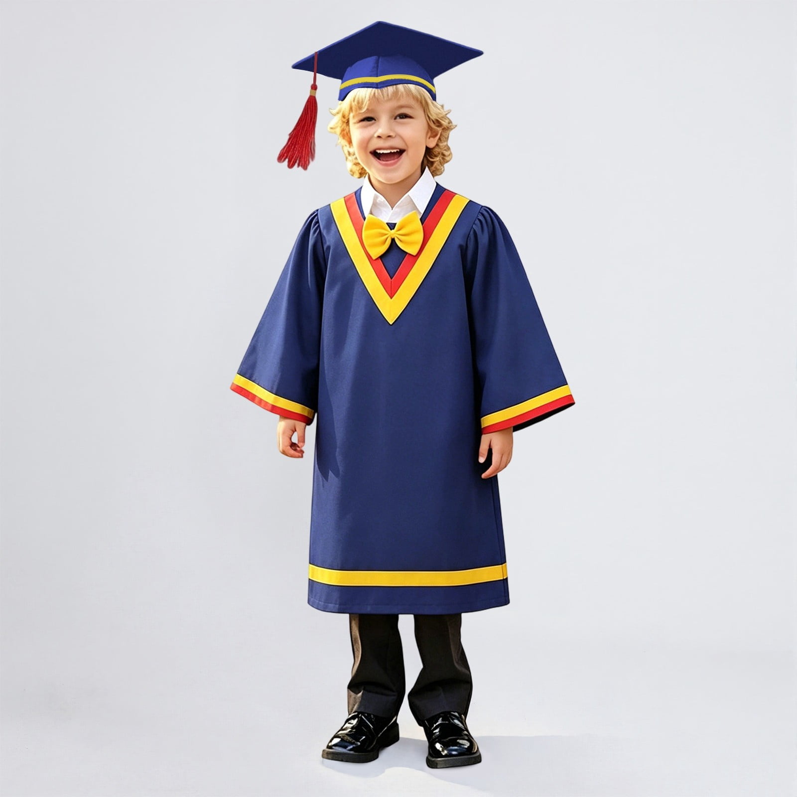 ANINEO Graduation Gown And Cap For Kids Academic Photo Formal ...
