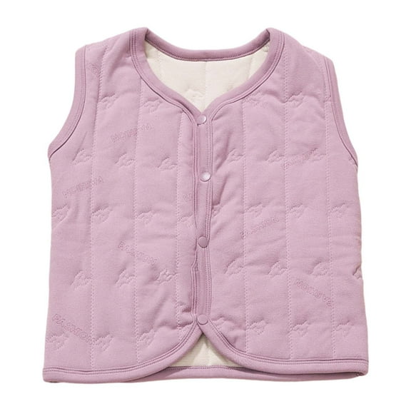 ANINEO Insulated Warm Vests Kids With Trim Detailing Cozy Layering Piece Girls Boys Toddler Sleeveless Jacket Versatile Child Wear