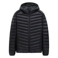 thumbnail image 1 of ANINEO Large Men Solid Color Hooded Jacket Men Slim Fit Warm Jacket Long Sleeve Trendy Male Outwear, 1 of 9