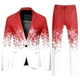 thumbnail image 1 of ANINEO Men Christmas Full Print Suit And Pants Sets Stylish Male Outfits Sets, 1 of 6