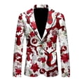 thumbnail image 1 of ANINEO Men Christmas Personality Printed Loose Casual Fashion Suit Jacket Blazers Coats Long Sleeve Leisure Male Outwear, 1 of 3