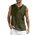 thumbnail image 1 of ANINEO Men Fall Summer Tops Casual Sports Sleeveless Tops Cotton Vest Solid Color Fitness Muscle Tank Tops Stylish Male Tops, 1 of 5
