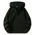 thumbnail image 1 of ANINEO Men Fall Winter Solid Color Sweatshirt Long Sleeve Hoodie Pullover Tops Sweatshirt Tops Male Dailywear, 1 of 7