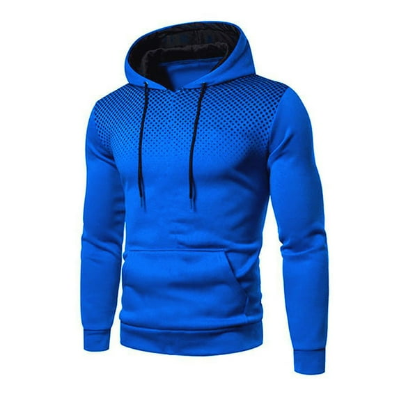 ANINEO Men Fall/winter Sports Leisure Fitness Polka Dot Hoodie Long Sleeve Sweatshirts And Trousers Outfits Sets Solid Color Male Clothes Sets