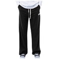 thumbnail image 1 of ANINEO Men Solid Color Drawstring Waistband Corduroy Wide Leg Casual Pants Business Trend Comfortable Loose Pants Male Slacks, 1 of 7