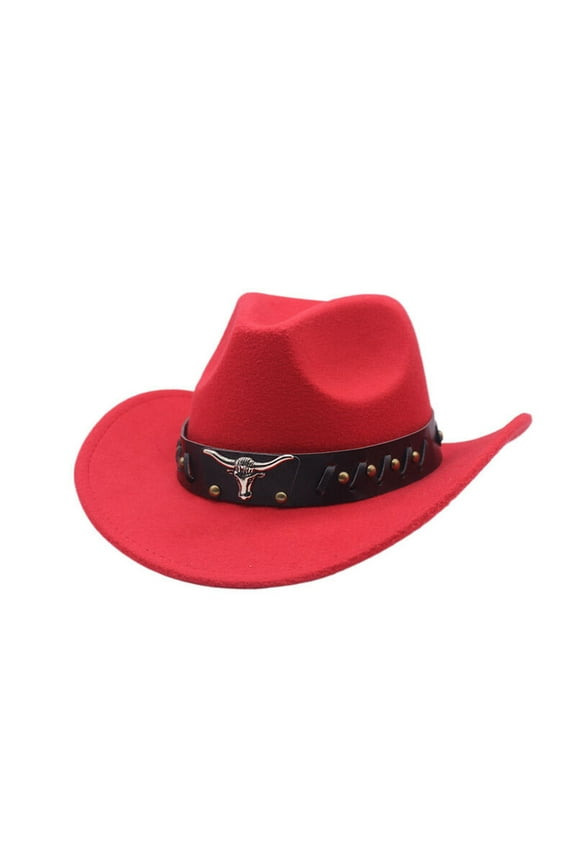 Men Western Denim Curved Tops Hat Woolen Big Brimmed Hat Autumn Winter Style British Jazz Hat Solid Color Boho