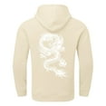 thumbnail image 1 of ANINEO Mens Fall Winter Back Letter Printing Letter Oversize Loose Plus Size Hooded Pullover Sweater Tops Blouse Stylish Male Tops, 1 of 6