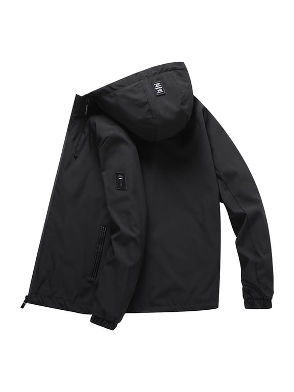 ANINEO Mens Fall Winter Down Jacket Liner Thickened Inside And Outside To Wear Cold White Down Coats Long Sleeve Solid Color Classic Male Outwear