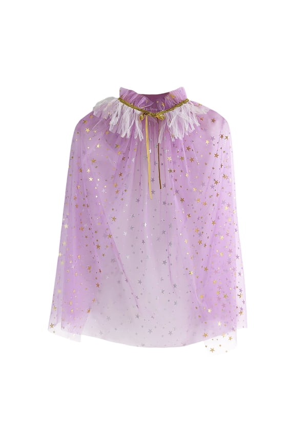 Princess Cape for Girls Princess Cloak with Tulle Princess Dress Up for Christmas Birthday Party