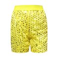 thumbnail image 1 of ANINEO Sequins Shorts High Waist Sparkly Straight Leg Shorts Glitter Hot Pants Clubwear Night Out Party Shorts, 1 of 4