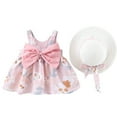 thumbnail image 1 of ANINEO Toddler Baby Kids Girls Floral Flowers Princess Dress Hat Outfits Clothes, 1 of 6