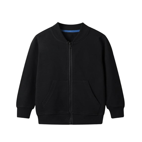 ANINEO Toddler Boys Girls Long Sleeve Winter Outwear Jacket Coat Solid Color Pocket Baseball Sport