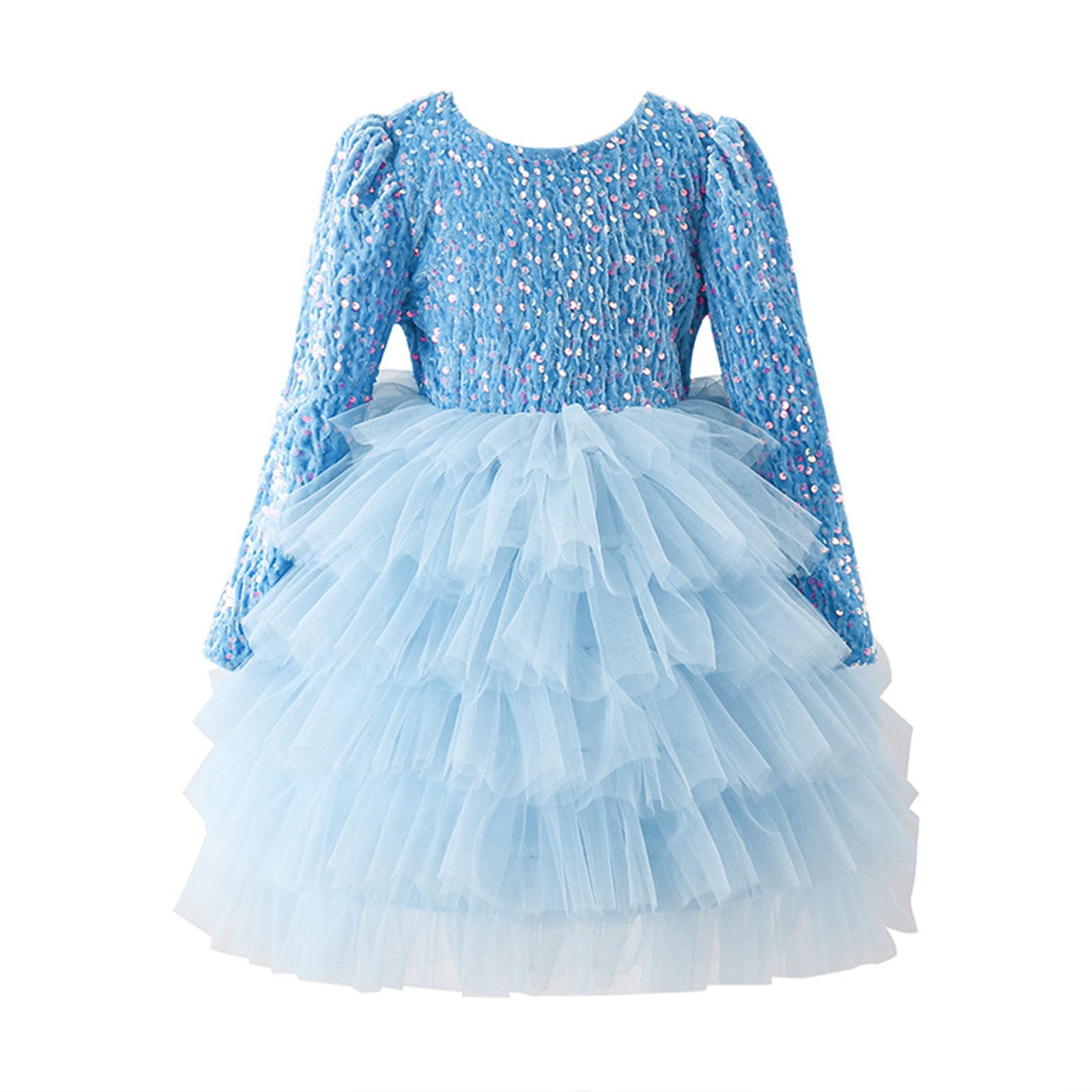 ANINEO Tutu Dress for Girls Sparkly Sequin Birthday Party Prom Outfit ...