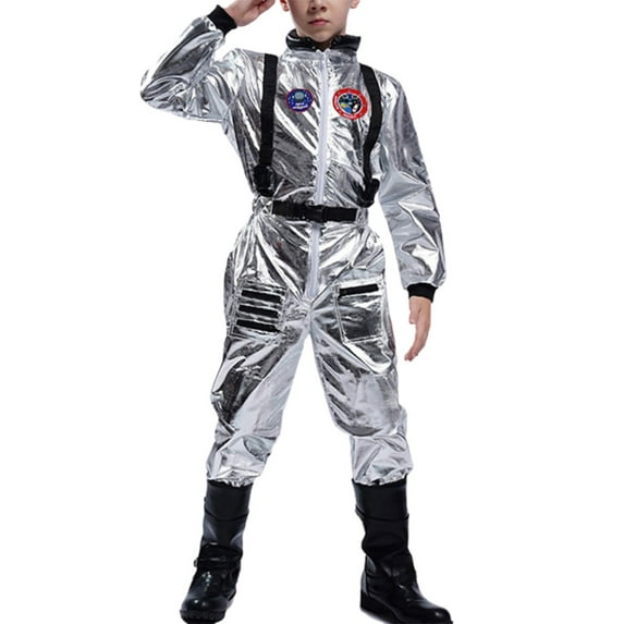 ANINEO Wandering Earth Boys Girls Play Space Astronaut Jumpsuit Spaceman Carnival Clothess Performance Clothess