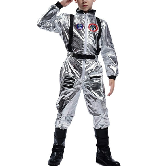 ANINEO Wandering Earth Boys Girls Play Space Astronaut Jumpsuit Spaceman Carnival Clothess Performance Clothess