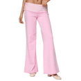 thumbnail image 1 of ANINEO Women Casual Pants With Fold Over Waist Loose Straight Leg Bottoms For Everyday Comfort And Modern Everyday Wear Solid Color Trendy Daily Female Trousers, 1 of 5