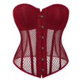 thumbnail image 1 of ANINEO Women Elegant Vintage Cap Sleeves Brocade Bustier Corset Tops Clothes, 1 of 4