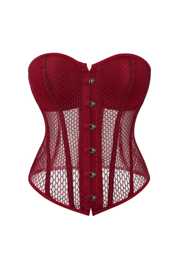 Women Elegant Vintage Cap Sleeves Brocade Bustier Corset Tops Clothes