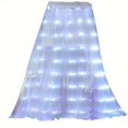 thumbnail image 1 of ANINEO Women Fashion Luminous Skirt Pleated Skirt Transparent Dance Performance Skirt Clothes, 1 of 8