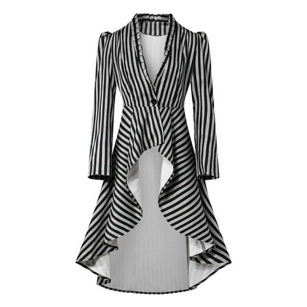 ANINEO Women Jacket Retro Gothic Tailcoat Long Sleeved Tailcoat Shirt Clothes