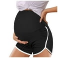 thumbnail image 1 of ANINEO Women Maternity Shorts Over The Belly With Pockets Pregnancy Shorts Before During After Pregnancy Solid Color Relaxed Fit Daily Female Bottoms, 1 of 5