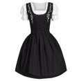 thumbnail image 1 of ANINEO Women Plus Size German Dress Square Neck Apron Oktoberfest Dirndl Comfy Maid Uniform Festival Waitress Girl, 1 of 4