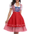 thumbnail image 1 of ANINEO Women Plus Size German Dress Square Neck Apron Oktoberfest Dirndl Comfy Maid Uniform Festival Waitress Girl Clothess, 1 of 4