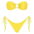 thumbnail image 1 of ANINEO Women Swimwear Fashion Sexy Strapless Women Swimwear Swimsuit Solid Color Split Swimsuit Cozy Hawaii Summer Tropical Brazilian Beachwear, 1 of 3