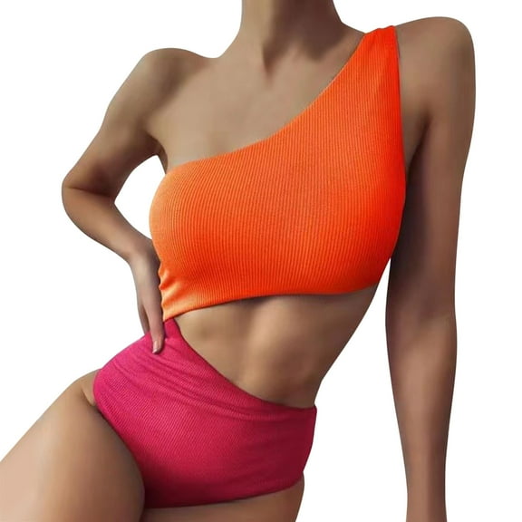ANINEO Women Swimwear Ladies Fashion Solid Color Bikini Swimsuit Cute Hawaii Summer Tropical Brazilian Beachwear