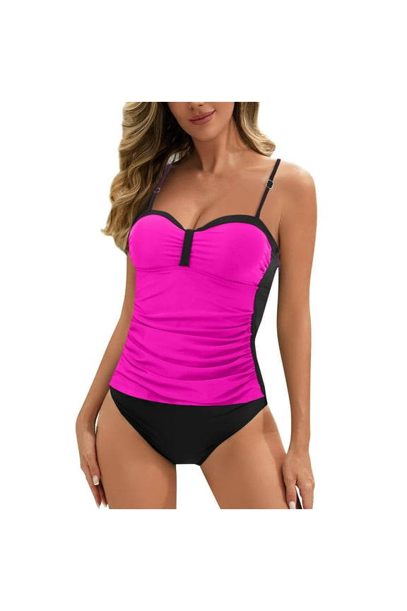 Women Swimwear Underwire Tankini Tops Swimsuit Tops Push Up Bathing Tops Versatile Hawaii Summer Tropical Brazilian Beachwear