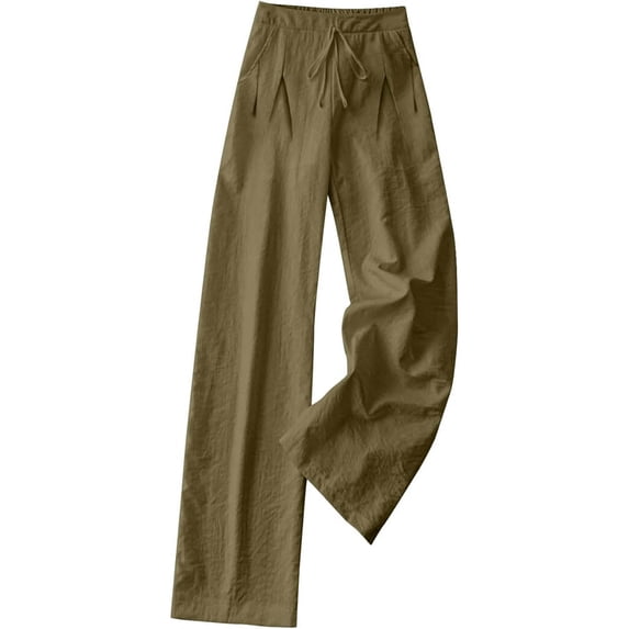 ANINEO Women Timeless Wide Leg Solid Color Casual Pants For Everyday Comfortable Fit And Flowy For All Seasons Fashionable Daily Female Trousers