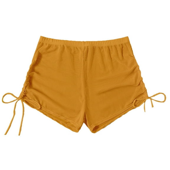 ANINEO Women Vintage Bikini Bottom Swimwear Briefs Beachwear Bikini Bottom Side Tie Thong Bathing Swimbottom Cute Hawaii Summer Tropical Brazilian Swim Wear