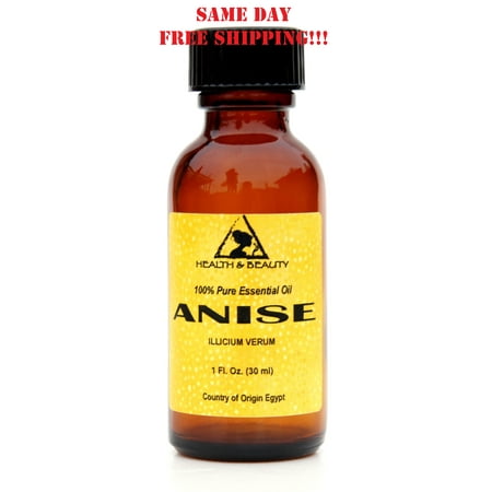 ANISE ESSENTIAL OIL AROMATHERAPY NATURAL 100% PURE GLASS BOTTLE 1 OZ, 30 ml