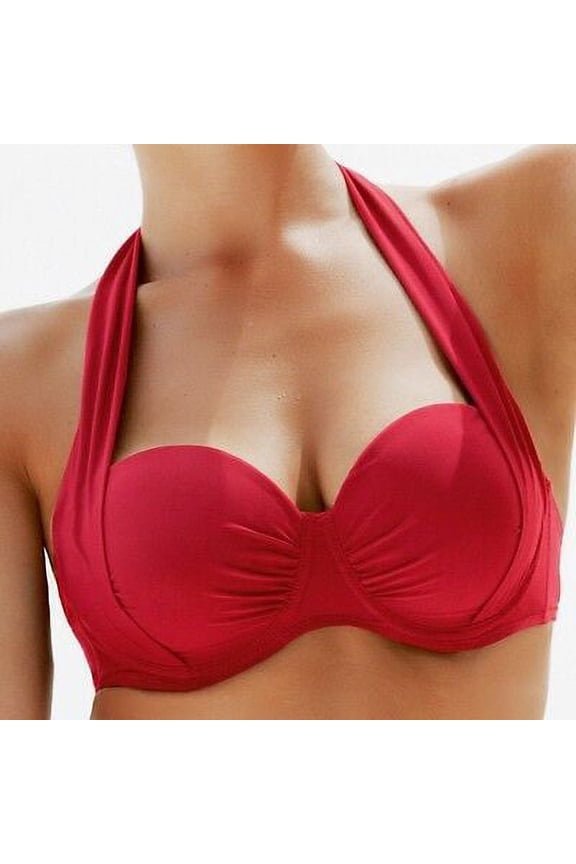 Hibiscus Pink Coco Bikini Swim Top, US 8C, UK 32C, NWOT