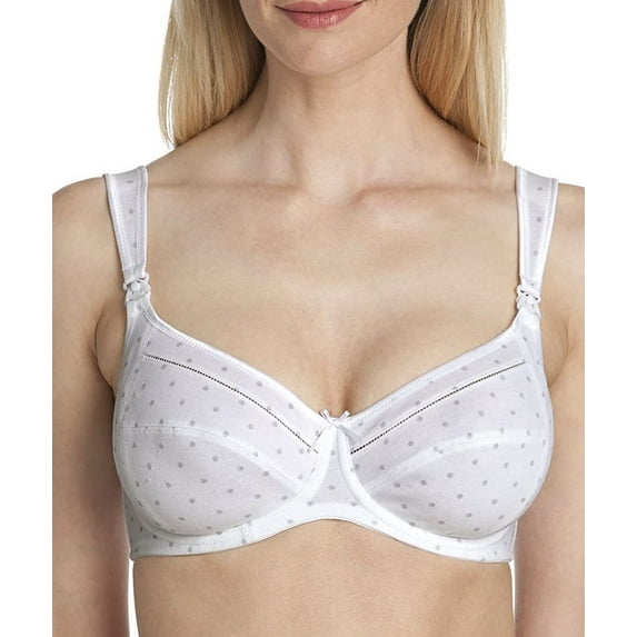 ANITA Pearl White Miss Cotton Non-Padded Nursing Bra, US 32E, UK 32DD, NWOT