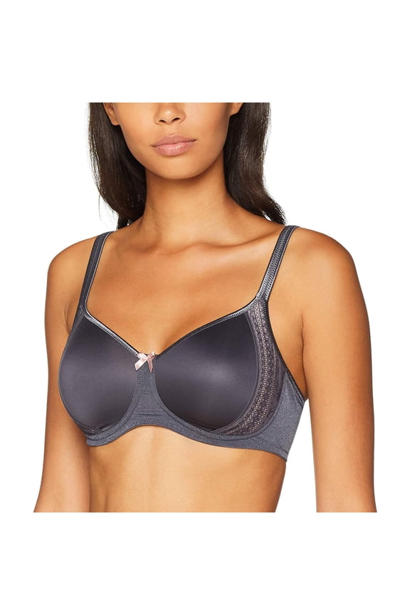 ROSA FAIA Anthracite Padded Non-Wired Soft Bra, US 34C, UK 34C, NWOT
