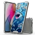 thumbnail image 1 of ANJ+ Hybrid Slim Hard Back Cover Case Flexible Bumper for Motorola Moto G Stylus 2021 - Sharks, 1 of 3