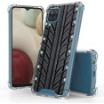 thumbnail image 1 of ANJ+ Hybrid Slim [Scratch-Proof] Hard Back Cover Case w/Flexible Bumper Compatible with Samsung Galaxy A32 5G - Tire Track, 1 of 5